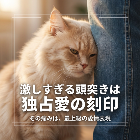 猫の激しい頭突きに込められた愛情と独占欲
