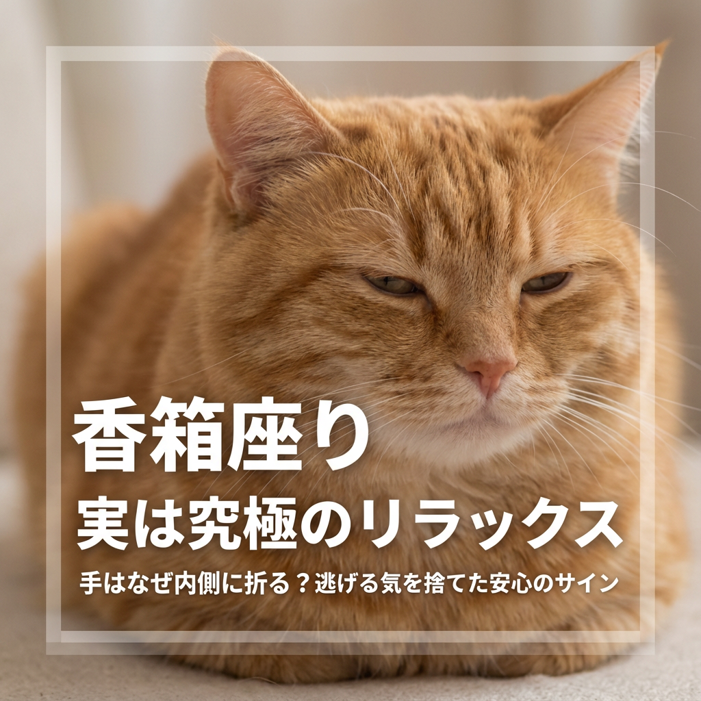 猫の香箱座りが示すリラックスの秘密を解明