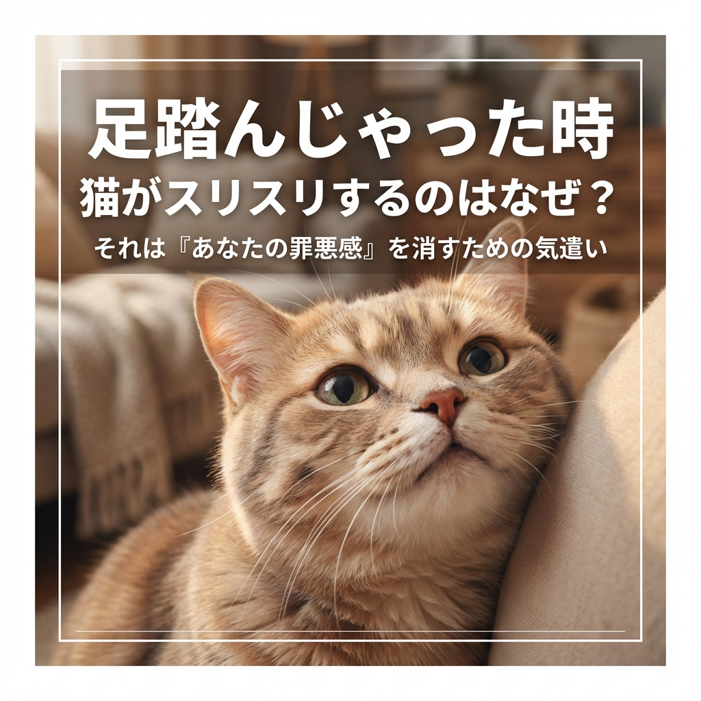 猫が足を踏まれた後にスリスリする理由とは？