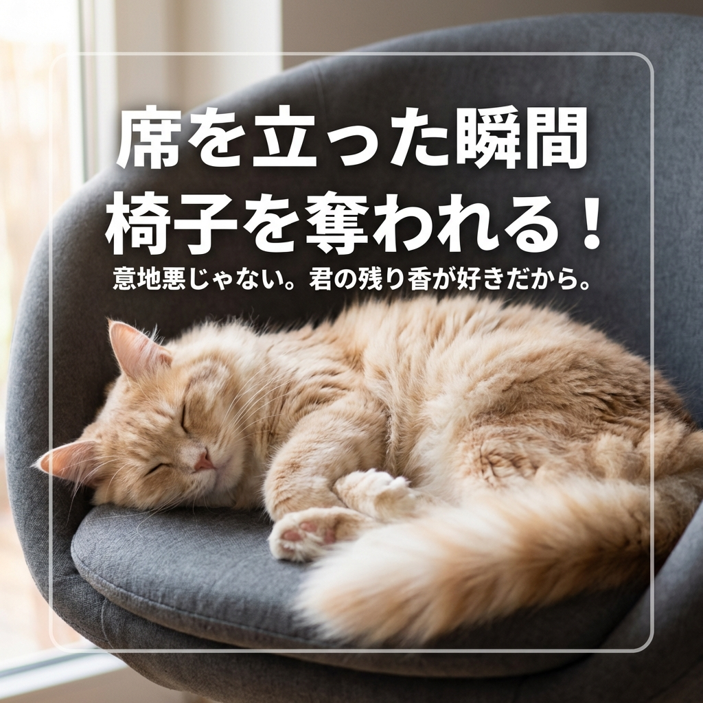 猫が椅子を奪う理由とは？愛情溢れる行動を解説