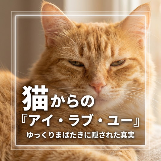 猫のゆっくり瞬きは愛のサイン？その深い意味とは