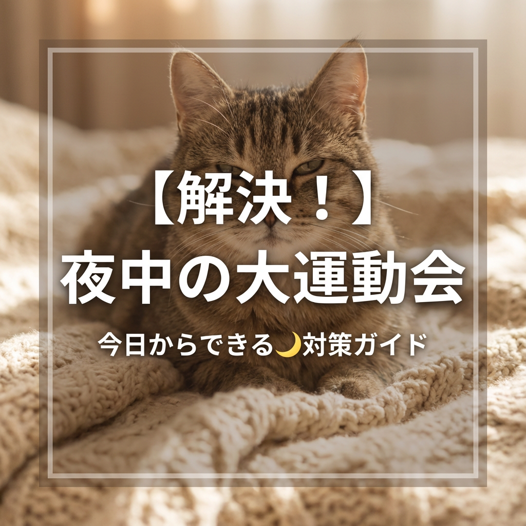 猫の夜中の大運動会を解決！今日からできる対策法