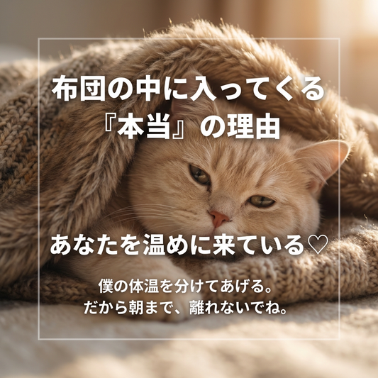 猫が布団に潜り込む本当の理由を知っていますか？