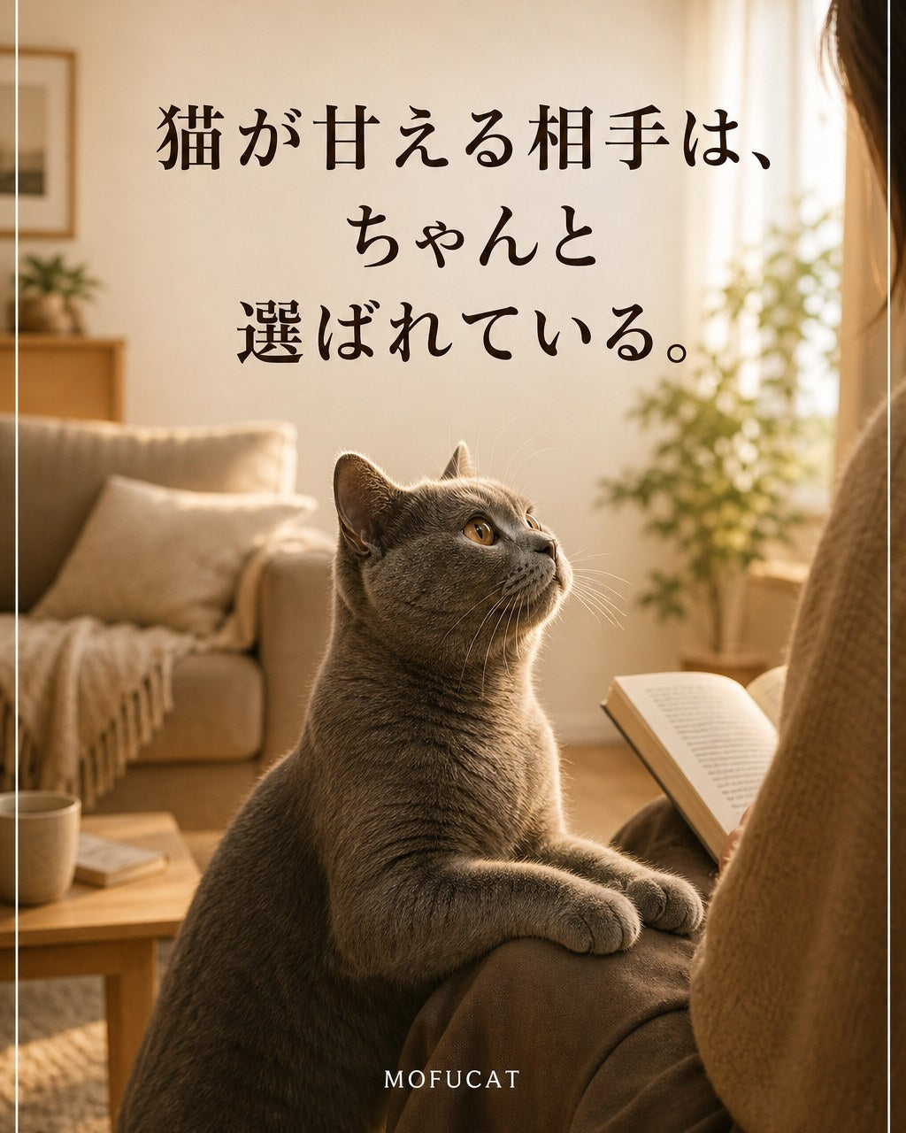 猫が甘える相手を選ぶ理由｜安心できる人を選んでいる