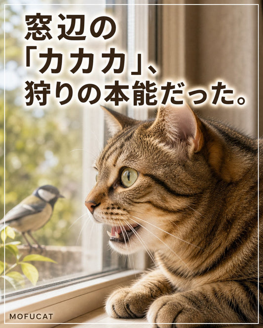 窓辺で猫がカカカ鳴く理由｜狩りの本能