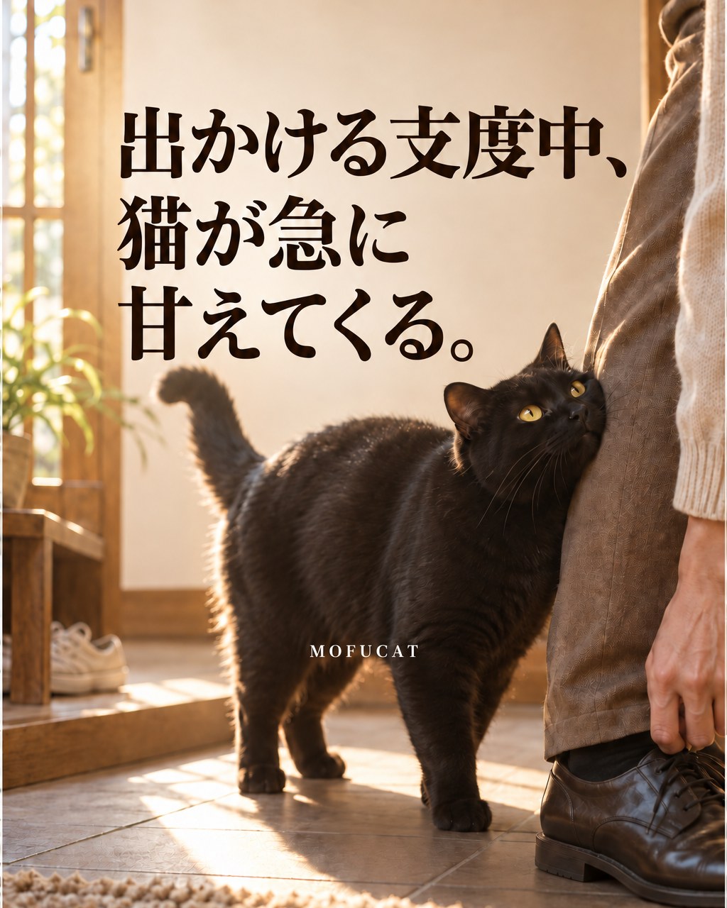 出かける支度中に猫が急に甘えてくる理由｜出発前の確認