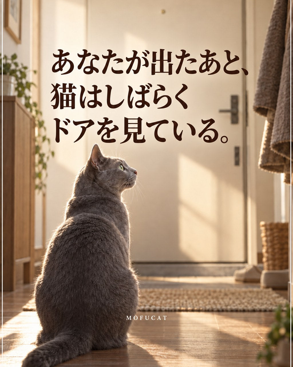 あなたが出たあと猫がドアを見ている理由｜すぐ寝ているわけじゃない