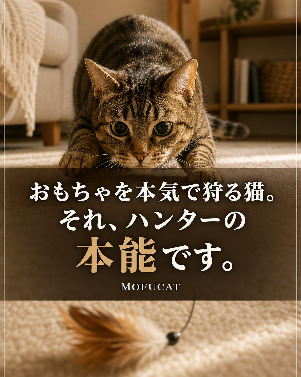 猫がおもちゃを本気で狩る理由｜ハンターの本能です