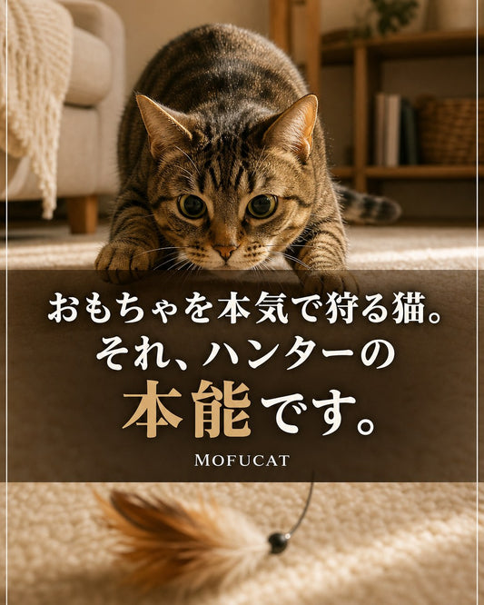 猫がおもちゃを本気で狩る理由｜ハンターの本能です