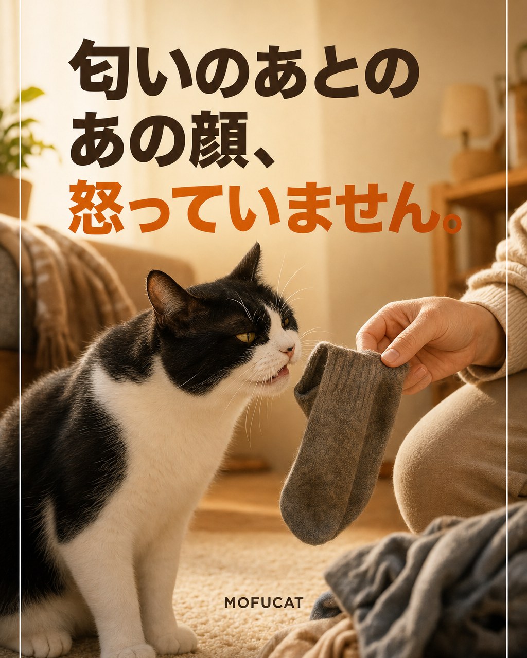 猫が匂いのあとあの顔をする理由｜怒っていません