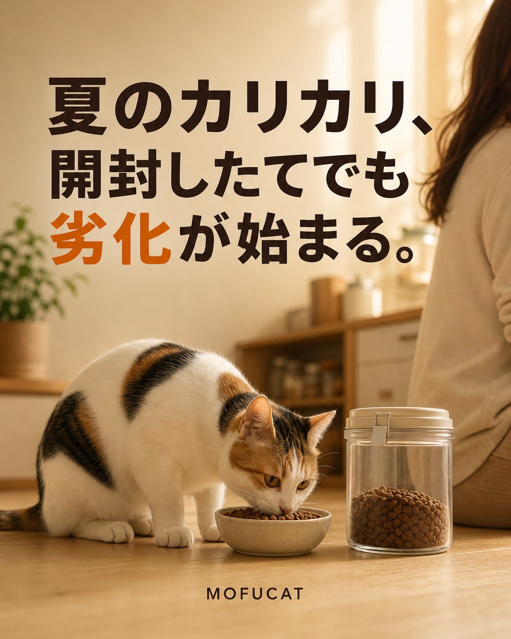夏のカリカリは開封したてでも劣化｜猫の食いつきが落ちたらサイン