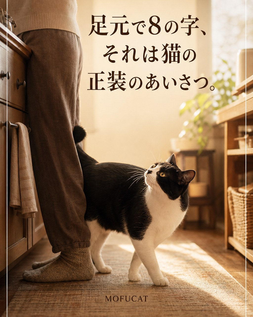 猫が足元で8の字をする理由｜正装のあいさつ