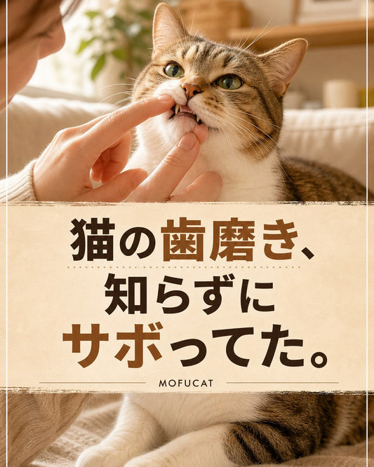猫の歯磨き、知らずにサボってた
