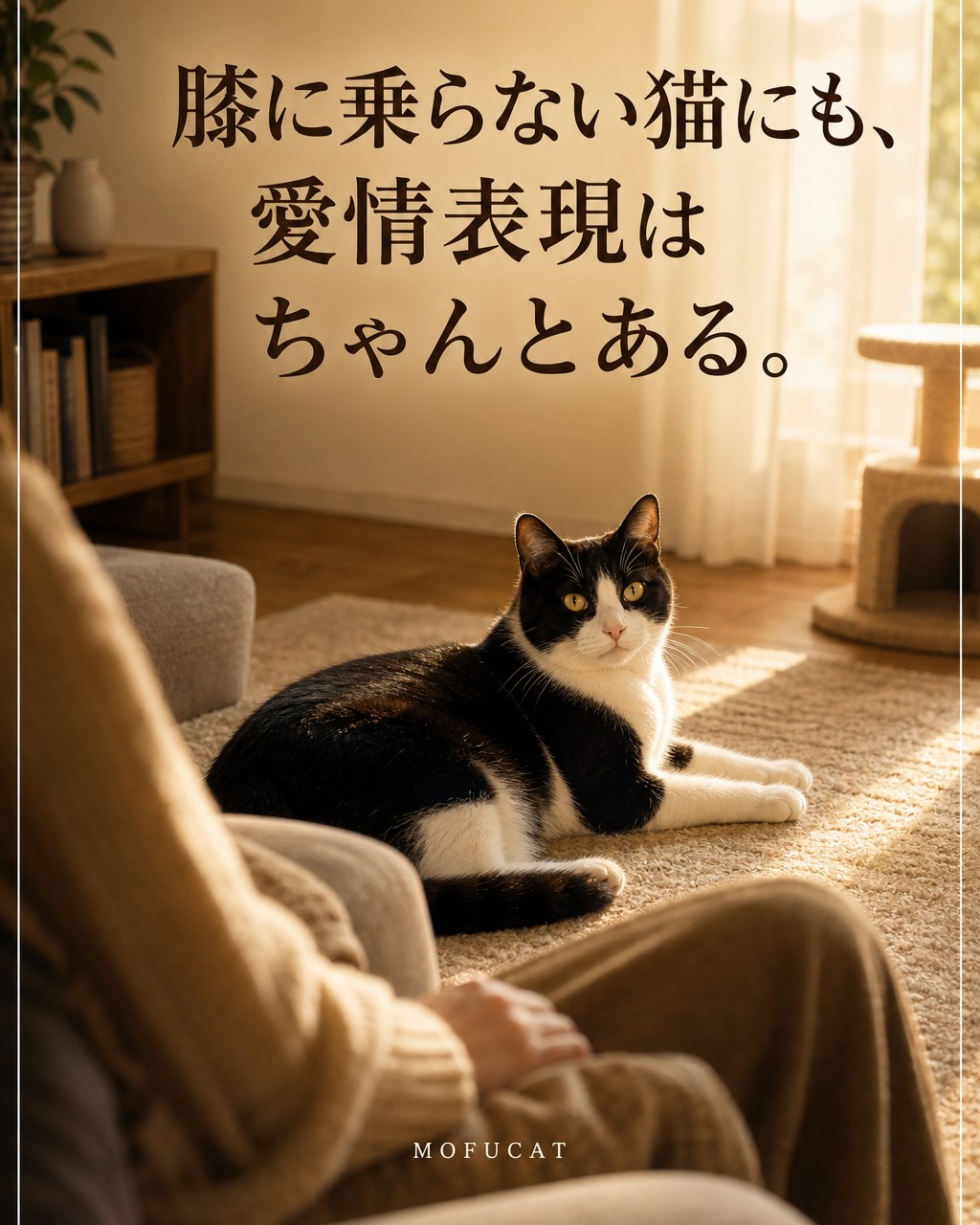 猫が膝に乗らない理由｜愛情表現はちゃんとある
