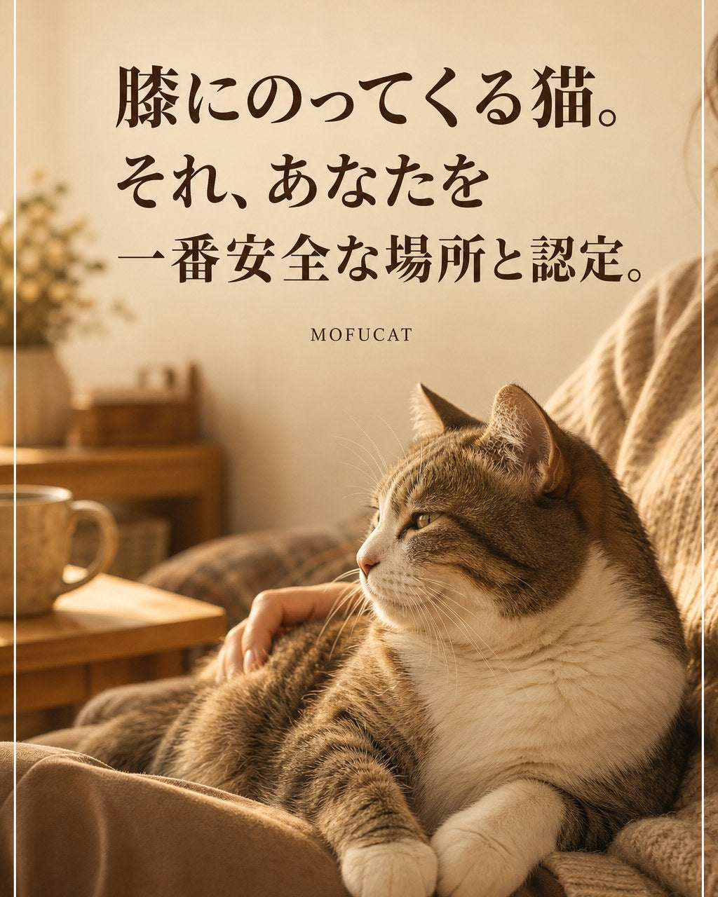 猫が膝にのってくる理由｜一番安全な場所と認定