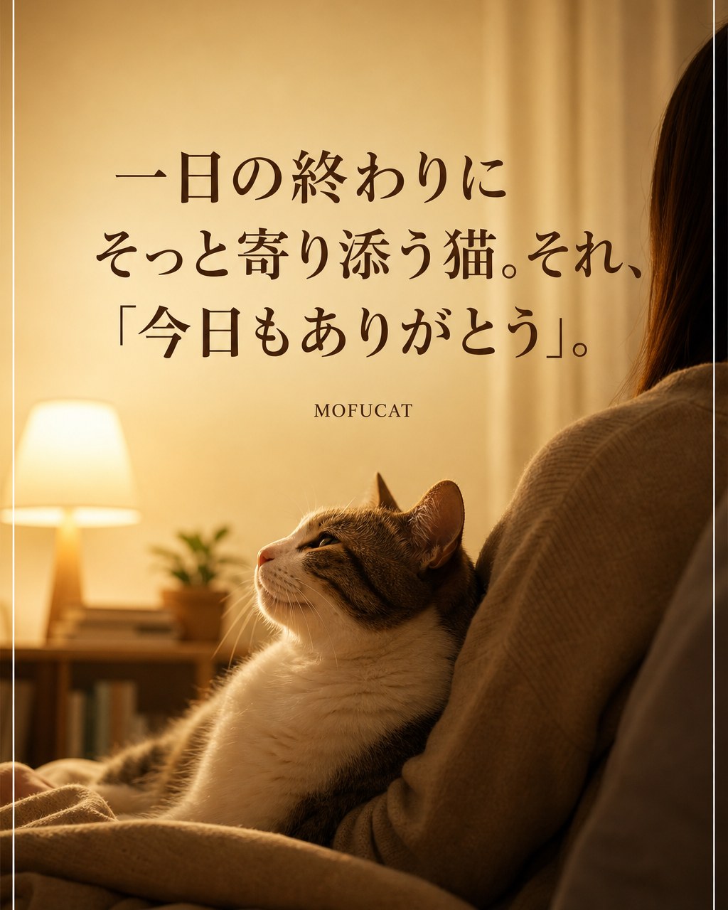 一日の終わりに猫がそっと寄り添う理由｜安心の証