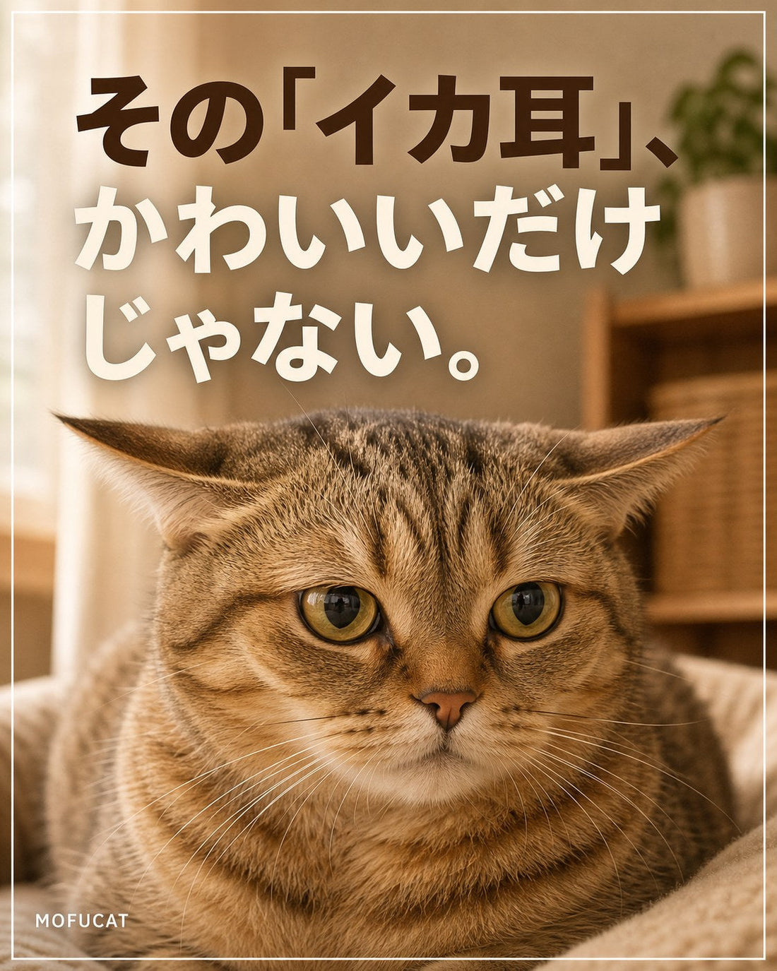 猫の「イカ耳」の意味｜かわいいだけじゃない