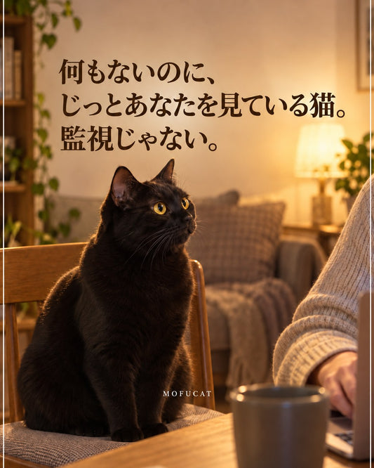 何もないのに猫がじっとあなたを見ている理由｜監視じゃない