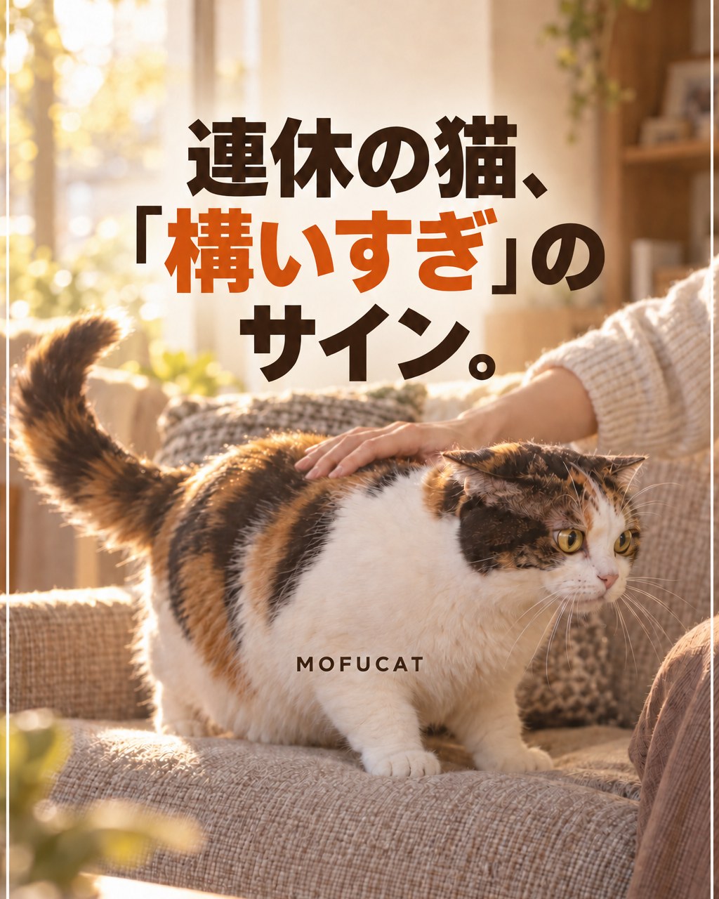 連休中の猫の「構いすぎ」サイン｜猫がひとりになりたい時