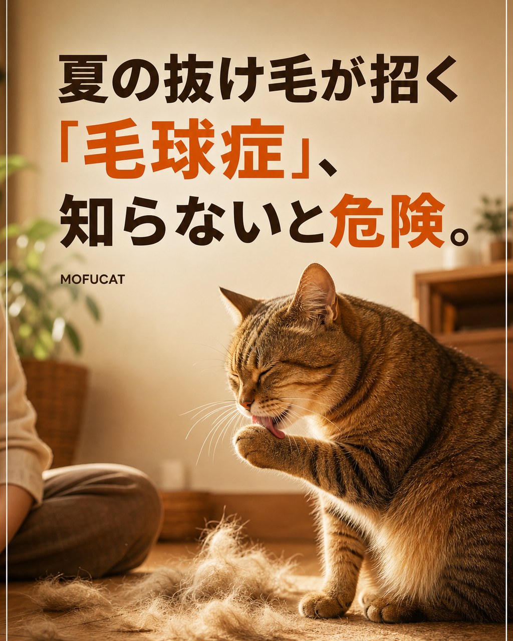 夏の抜け毛が招く猫の「毛球症」｜「吐けば平気」じゃない