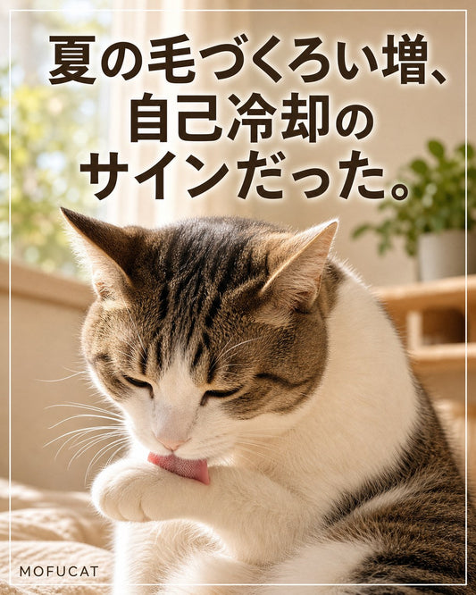 夏に猫の毛づくろいが増える理由｜自己冷却のサイン