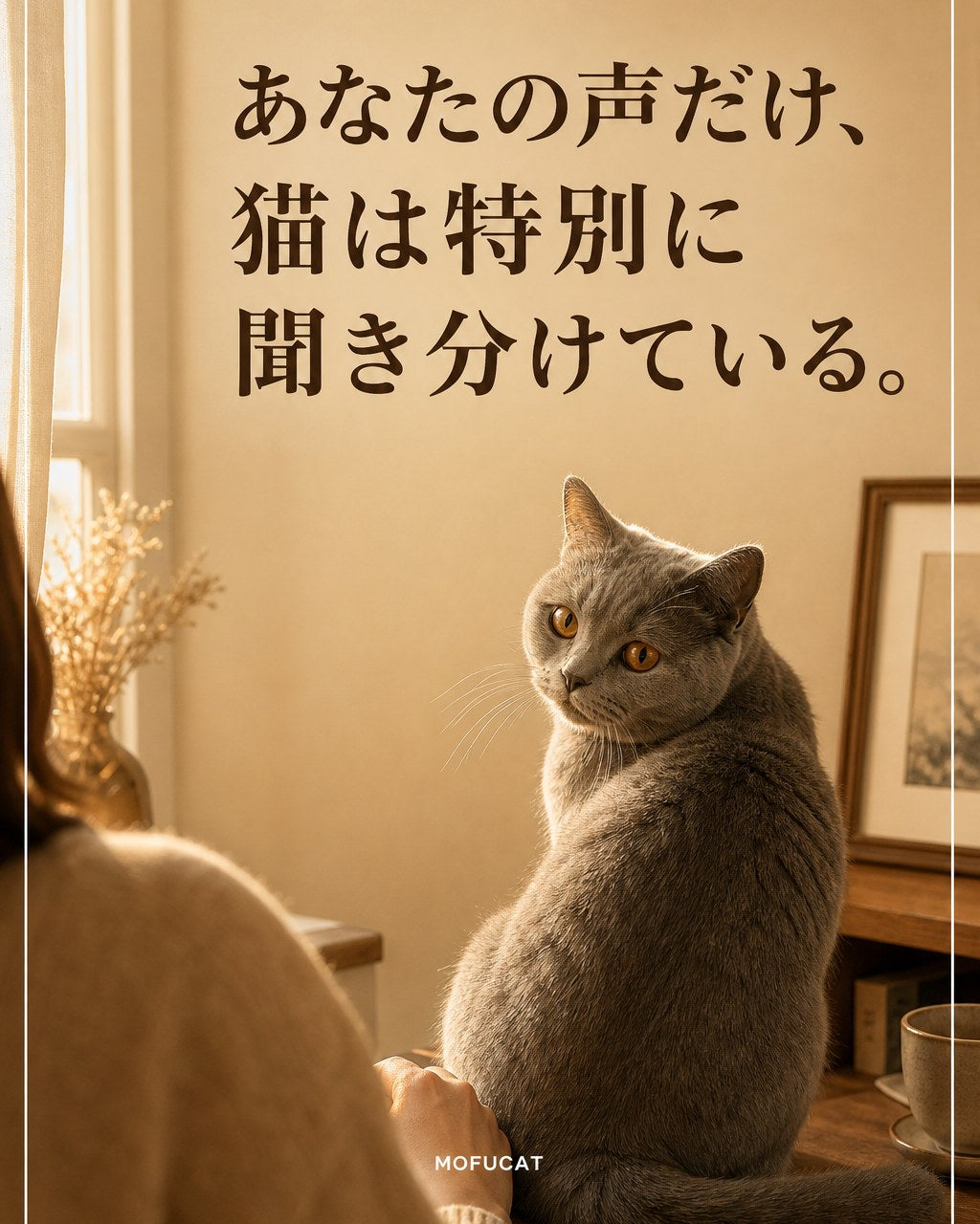あなたの声だけ、猫は特別に聞き分けている