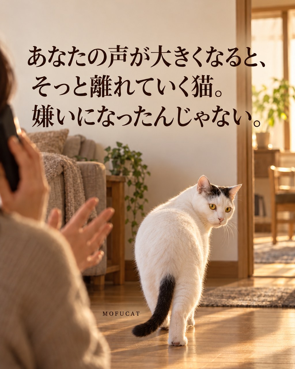 あなたの声が大きくなると、そっと離れていく猫｜嫌いになったんじゃない