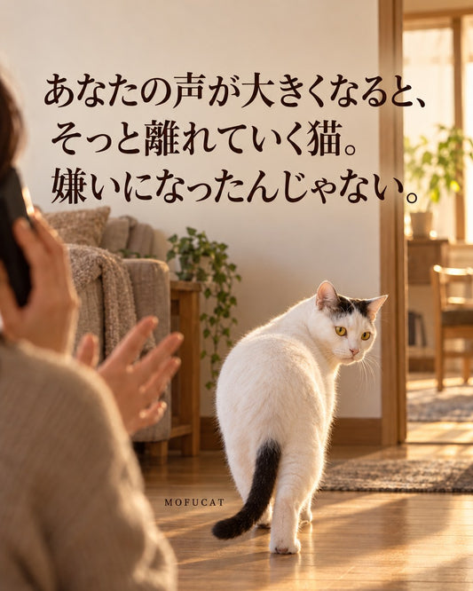 あなたの声が大きくなると、そっと離れていく猫｜嫌いになったんじゃない
