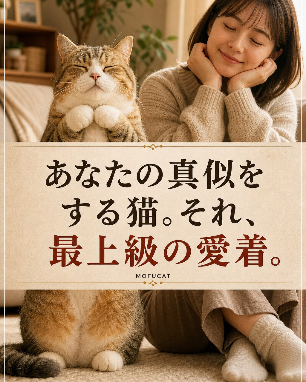 猫があなたの真似をする理由｜最上級の愛着のサイン