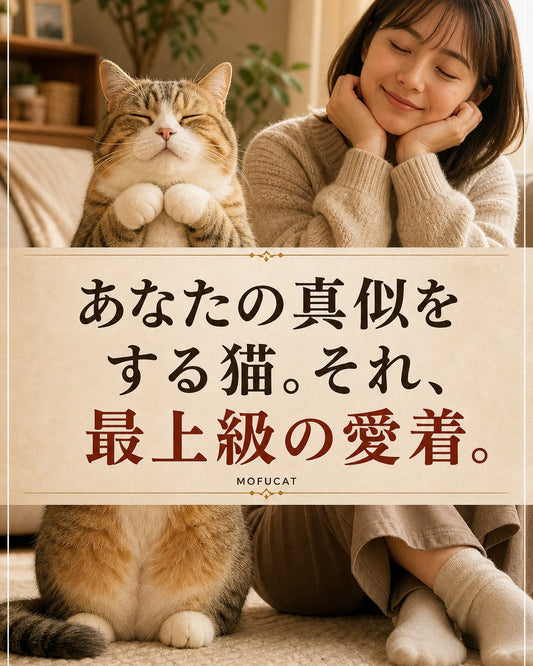 猫があなたの真似をする理由｜最上級の愛着のサイン