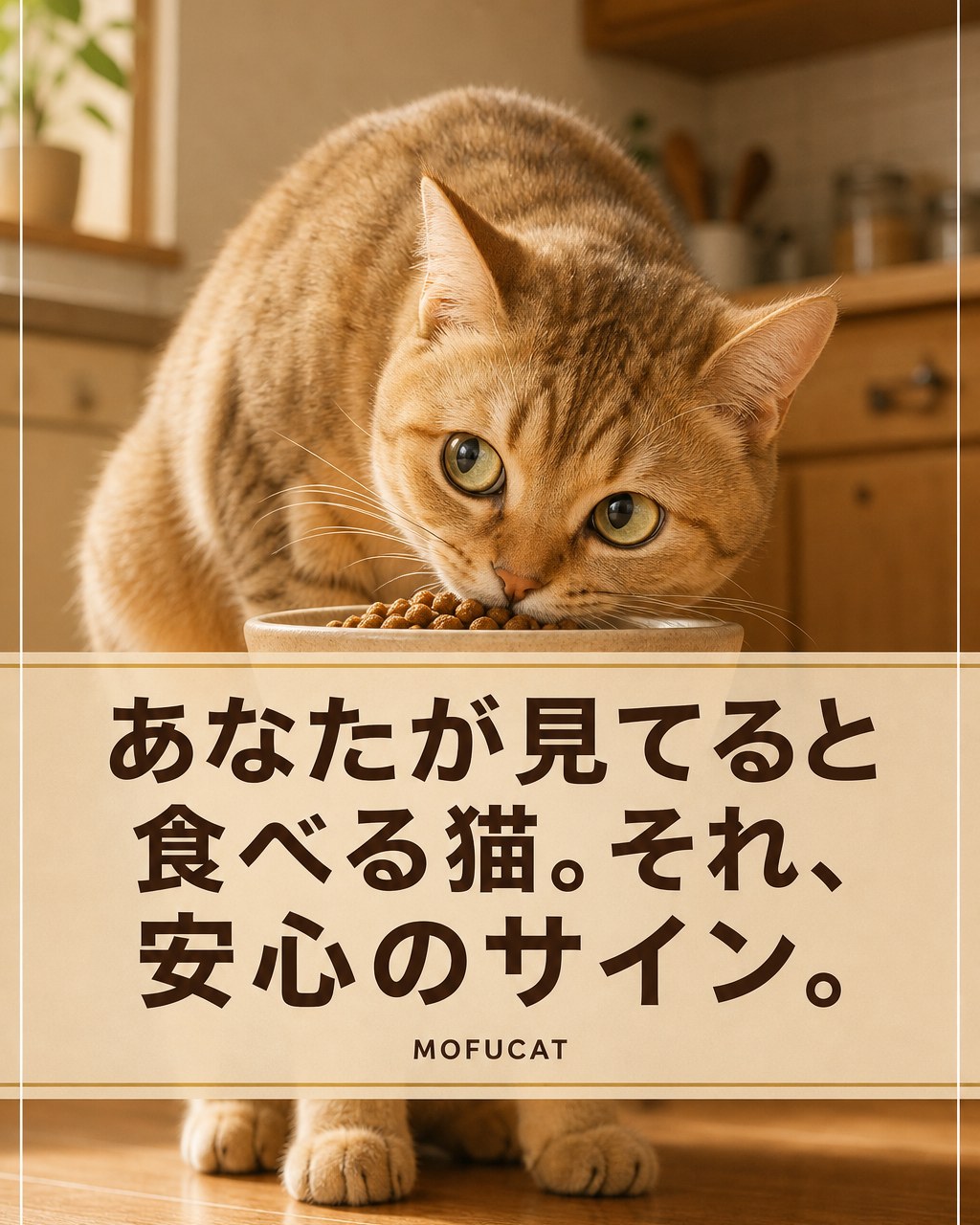あなたが見ていると猫が食べる理由｜安心のサイン