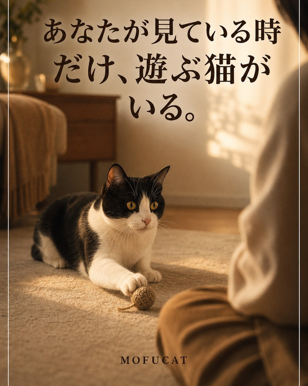 あなたが見ている時だけ猫が遊ぶ理由｜見ててのサイン