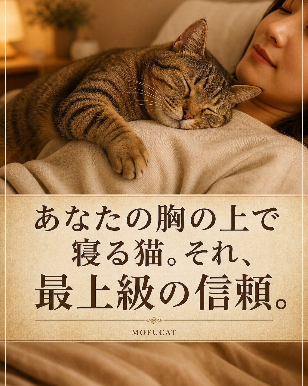 猫が胸の上で寝る理由｜最上級の信頼のサイン
