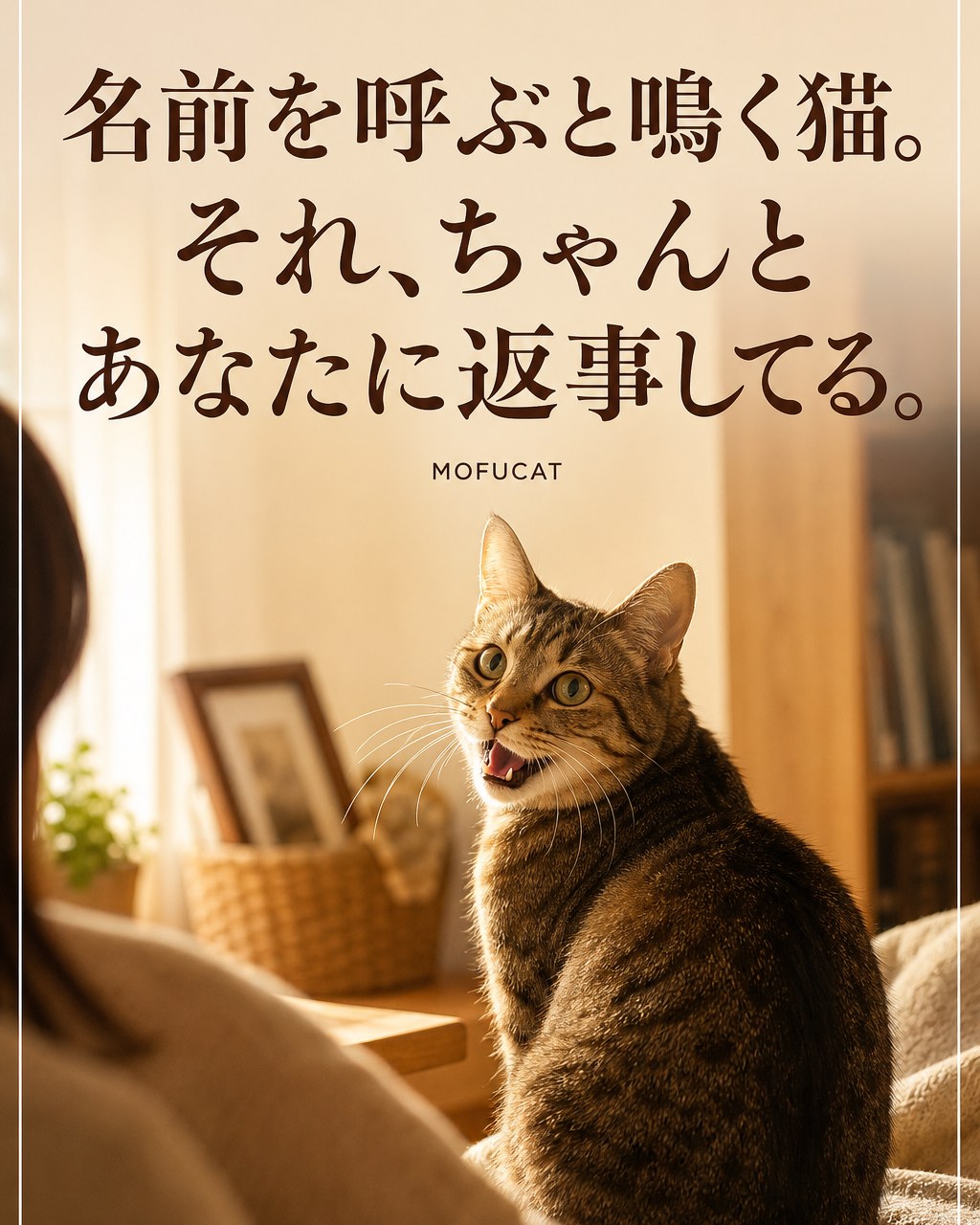 名前を呼ぶと猫が鳴く理由｜ちゃんと返事をしている