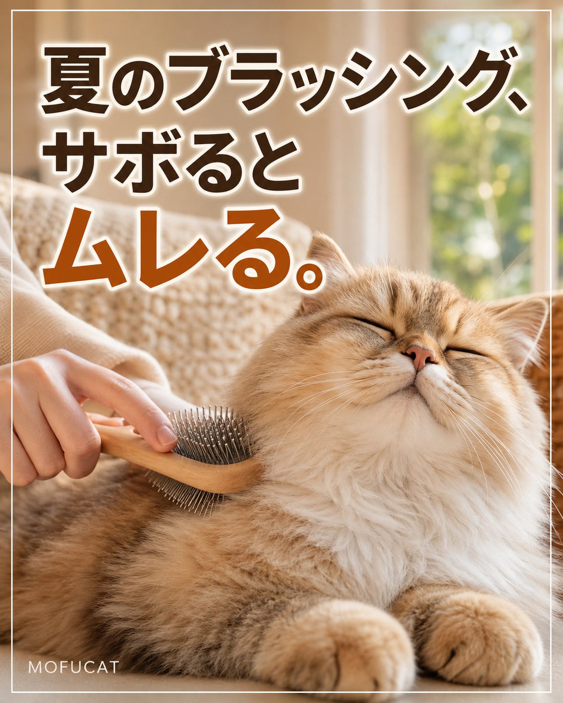 夏のブラッシングをサボると猫がムレる理由｜冬だけでいいわけじゃない