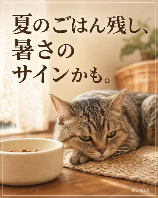 夏に猫がごはんを残す理由｜暑さのサインかも