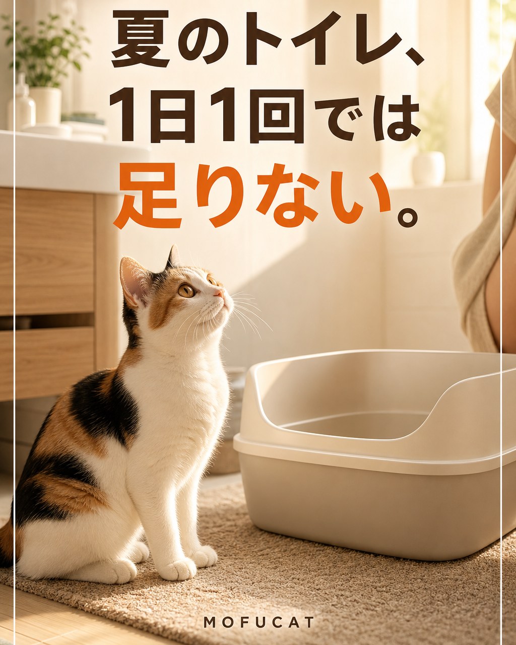 夏の猫トイレ、1日1回では足りない｜いつもの掃除で十分じゃないかも