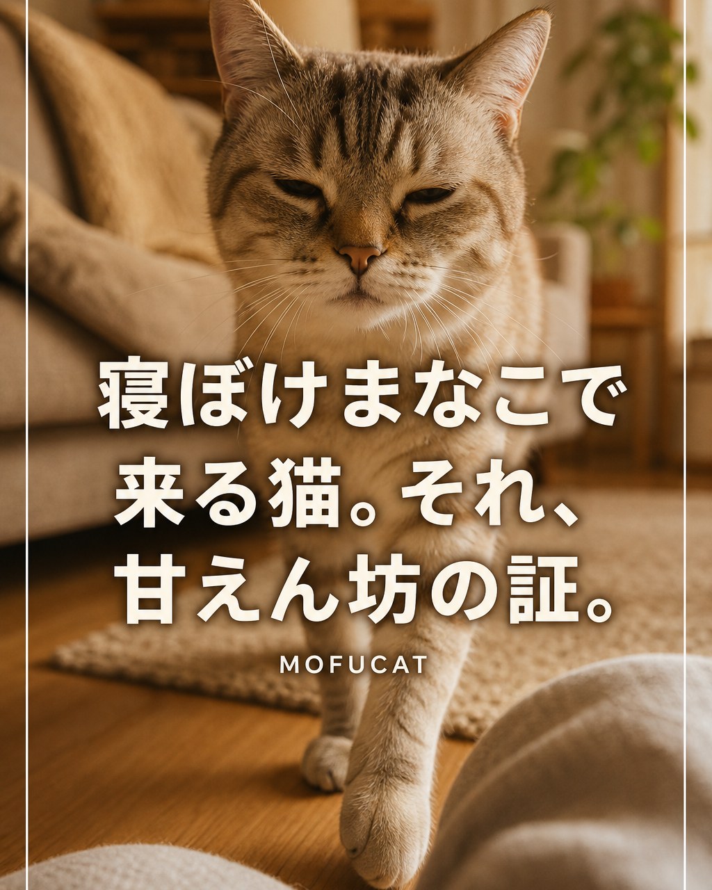 猫が寝ぼけまなこで来る理由｜甘えん坊の証