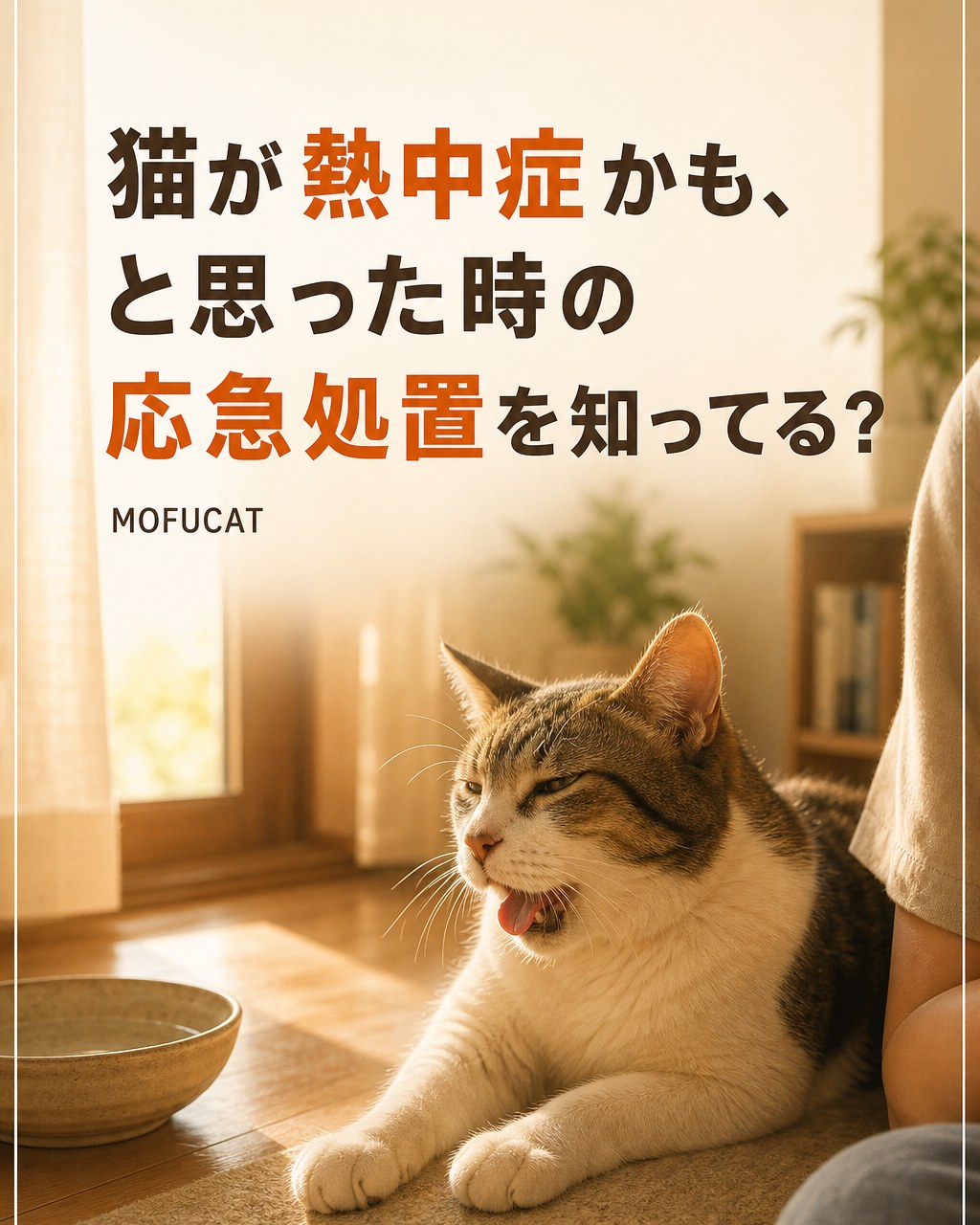 猫が熱中症かも、と思った時の応急処置｜数分の遅れが命に関わる