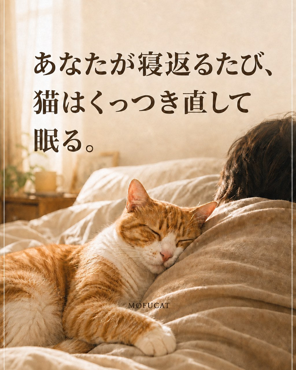 寝返るたび猫がくっつき直して眠る理由｜暖かいからじゃない