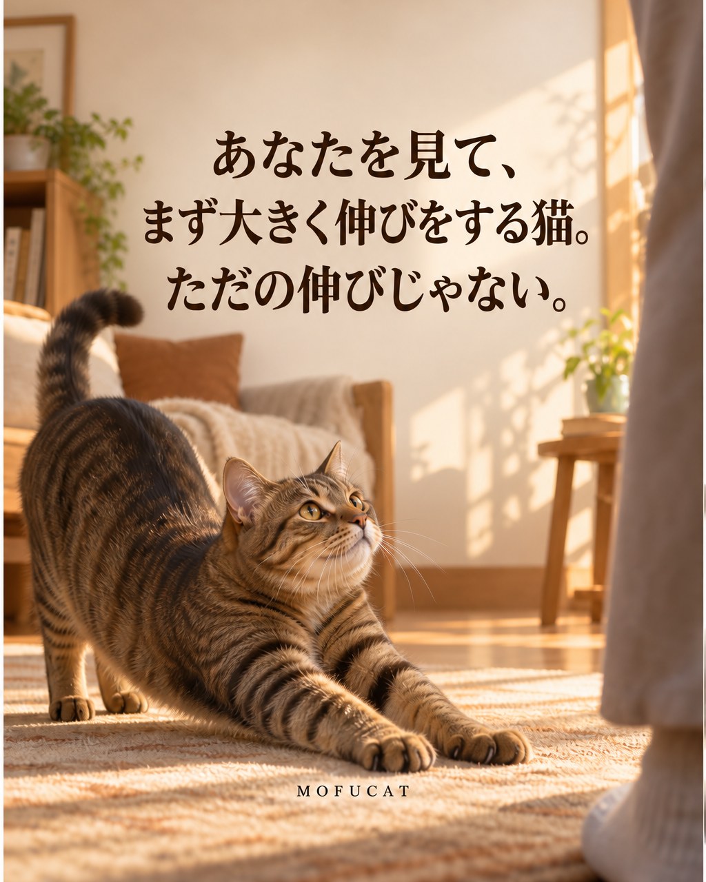猫があなたを見て伸びをする理由｜ただの伸びじゃない