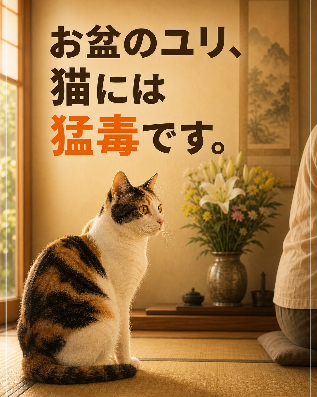 お盆のユリが猫に猛毒な理由｜花くらい平気じゃない