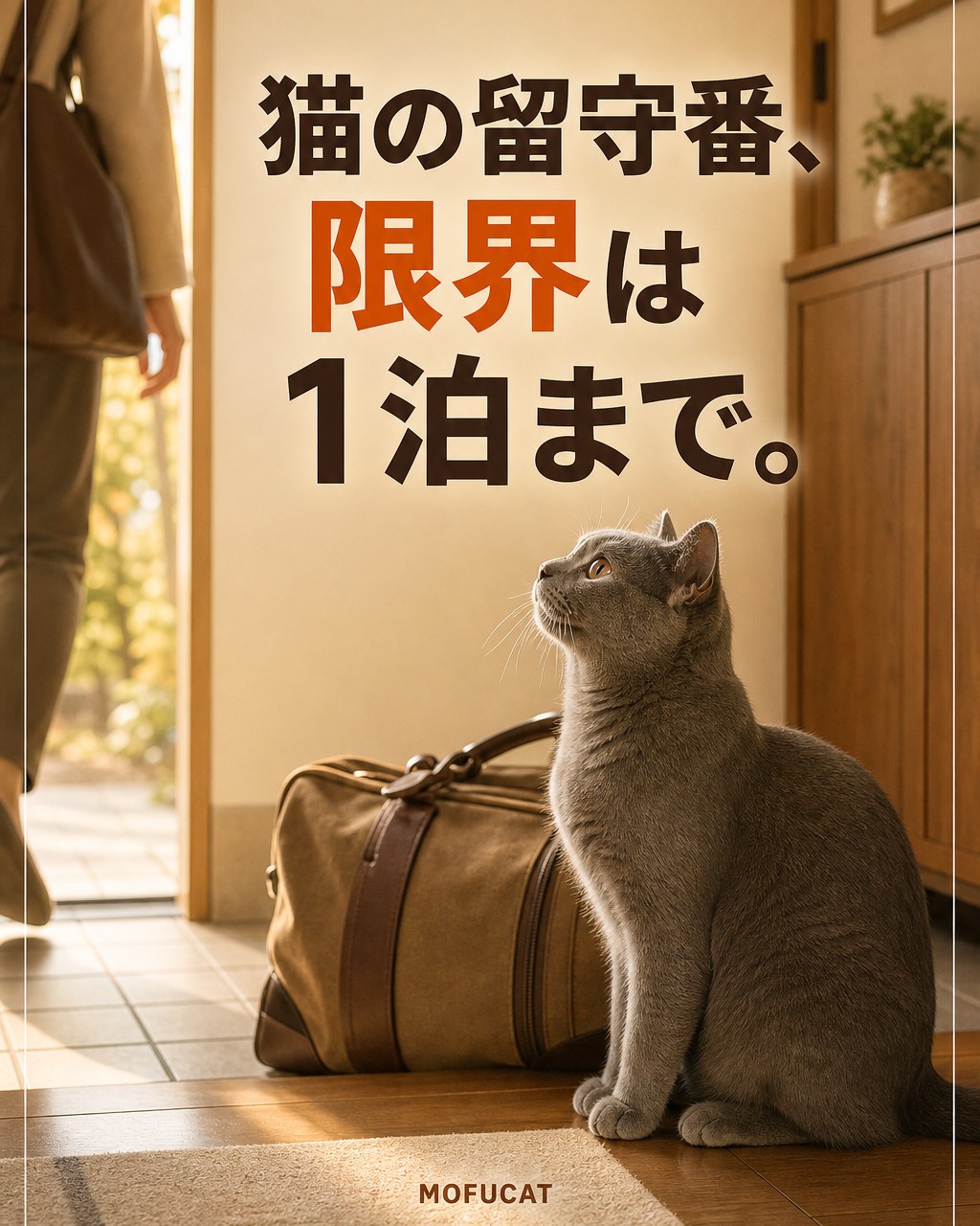 猫の留守番は何泊まで大丈夫？限界が1泊までの理由