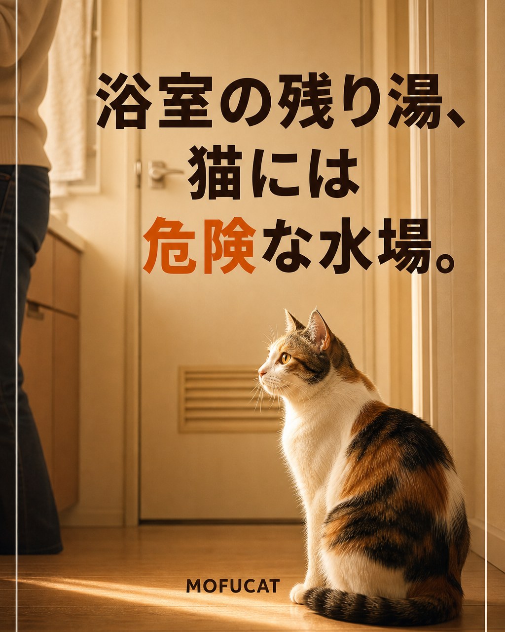 浴室の残り湯が猫に危険な理由｜落ちると出られない
