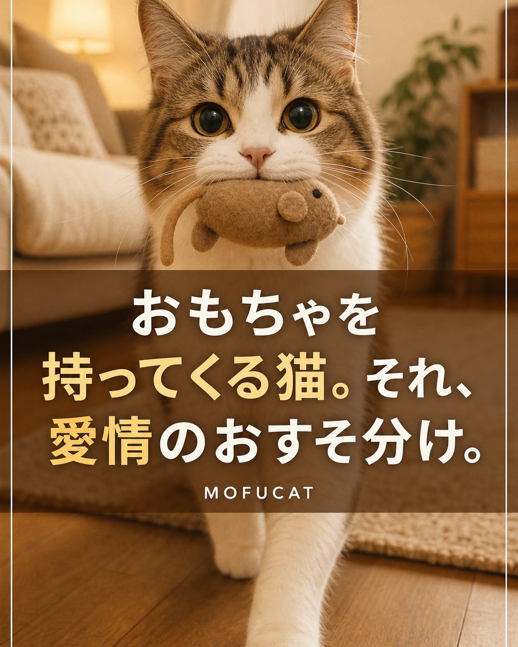 猫がおもちゃを持ってくる理由｜愛情のおすそ分け