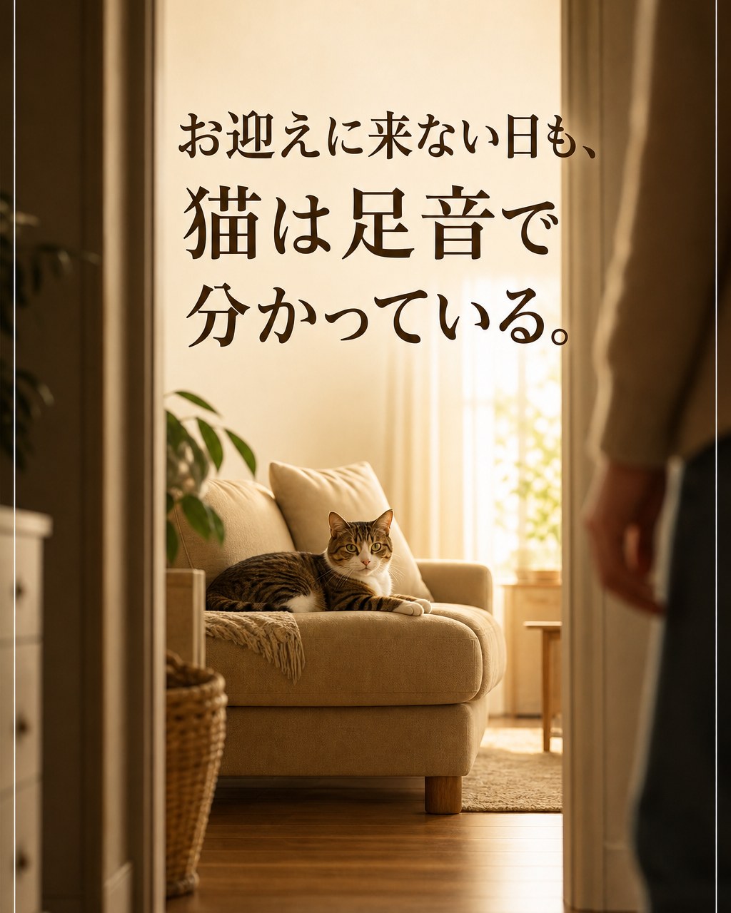 お迎えに来ない日、猫が動かない理由｜安心の表れ