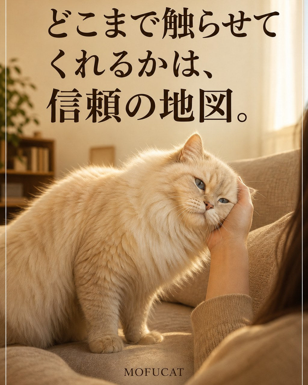 猫がどこまで触らせてくれるか｜それは信頼の地図