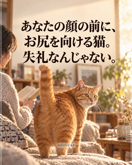 顔の前に猫がお尻を向ける理由｜失礼なんじゃない