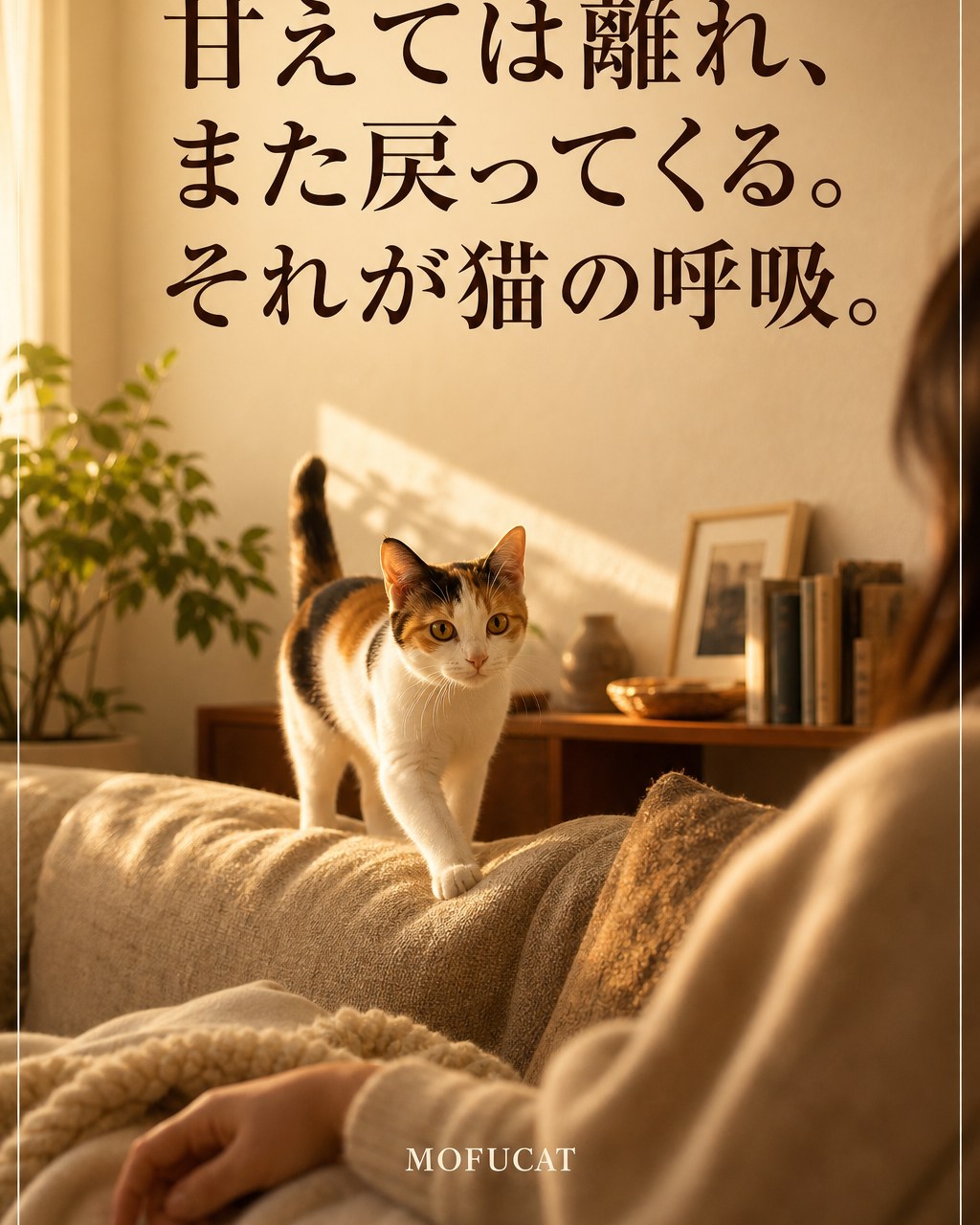猫が甘えては離れ、また戻ってくる理由｜充電式甘えのサイン