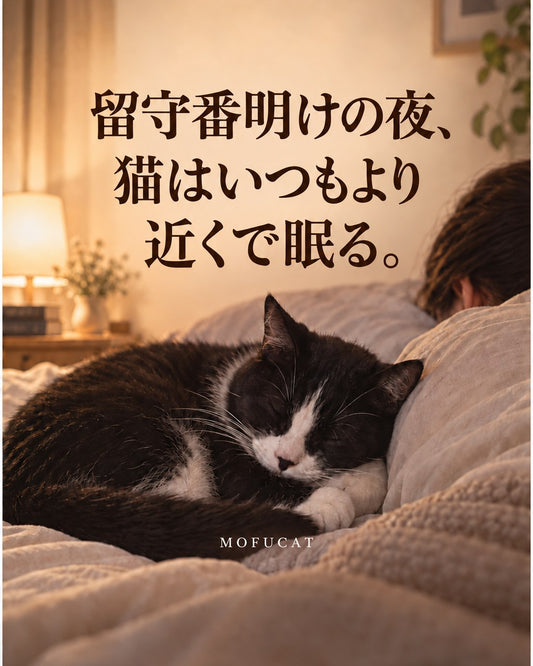 留守番明けの夜、猫がいつもより近くで眠る理由｜確認のやり直し